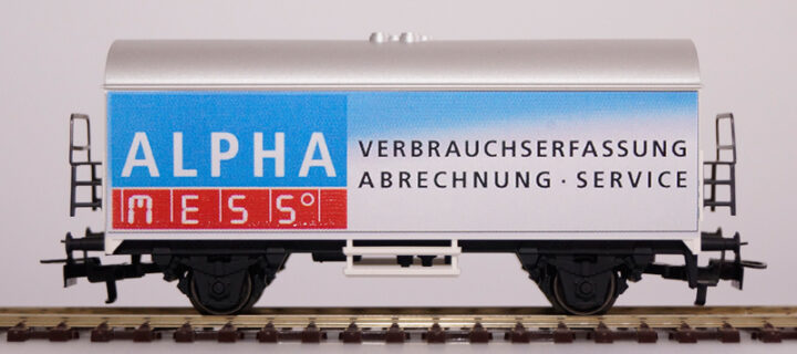 Sponsorenwaggon von Alpha Mess