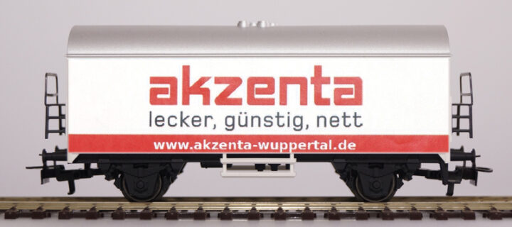 Sponsorenwaggon von akzenta