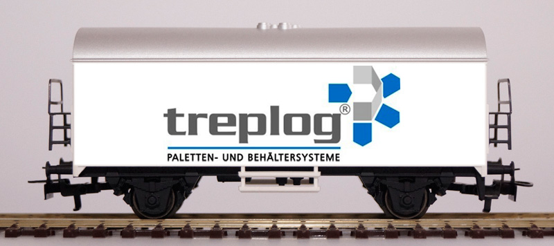 Sponsorenwaggon der treplog GmbH